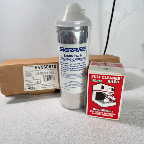 Everpure 2JT Flushing & Sanitizing Cartridge EV960810 Puly Baby Cleaner/Descaler - Picture 1 of 5